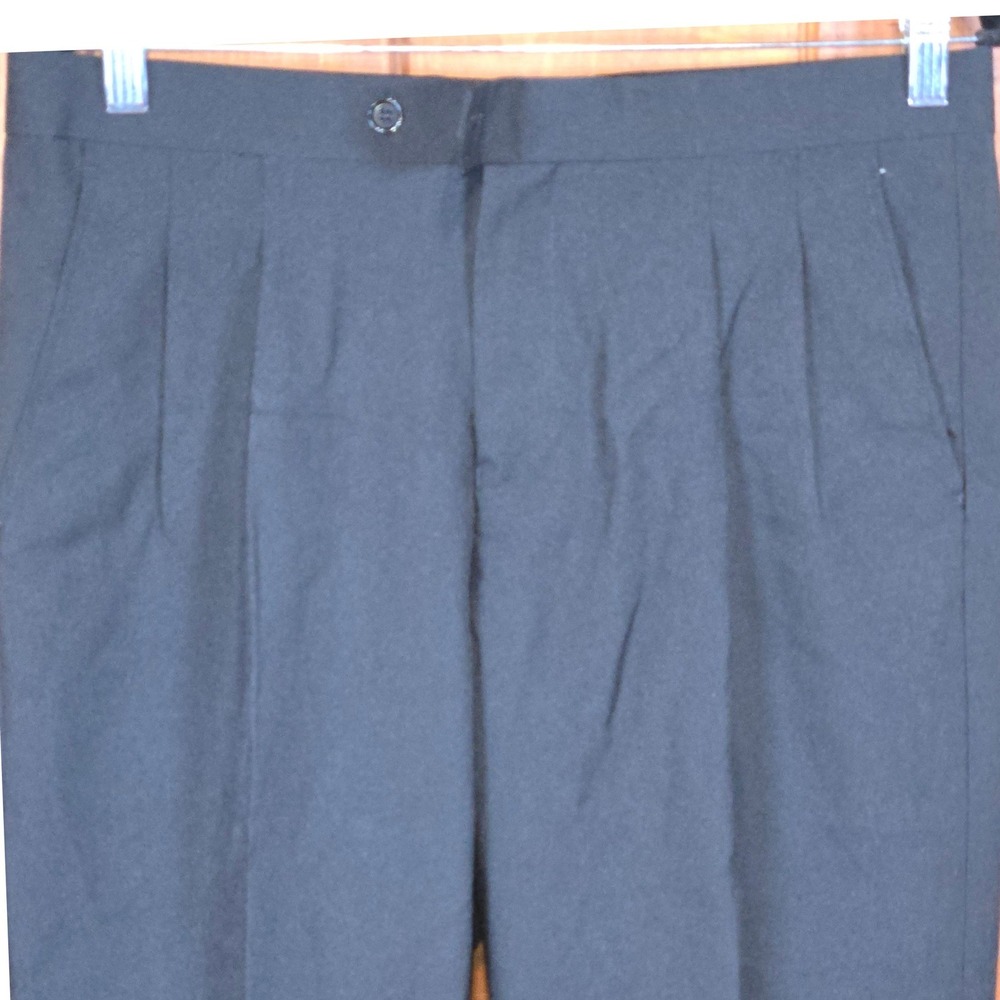Opposuits Men Black Dress‎ Pants Pleated Slim Fit Formal Business Pant Size EU50